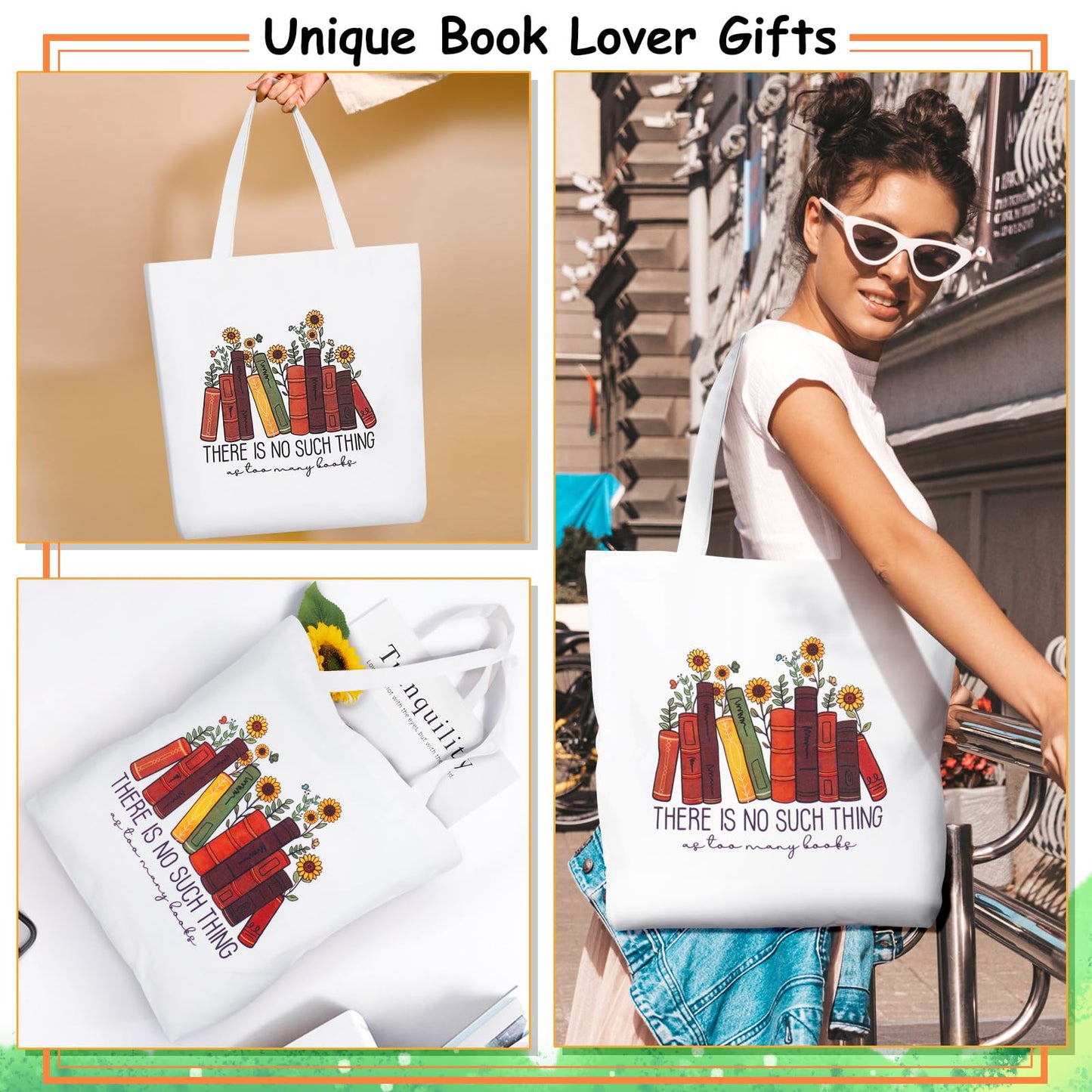 12PCS Gifts for Book Lovers-Book Lovers Gifts for Women, Bookish Gifts for Readers, Librarians, Bookworms, Mothers Day, Sunshine Box Birthday Gifts for Book Reading Lovers Book Themed Gifts for Women