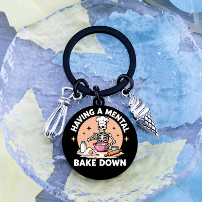 Funny Baking Gifts for Women Baker Gifts for Women Best Gifts for Bakers Women Baking Lovers Gift Ideas Cute Chef Baker Gifts Baking Keychain Accessories Cookie Keychain Bakers Presents