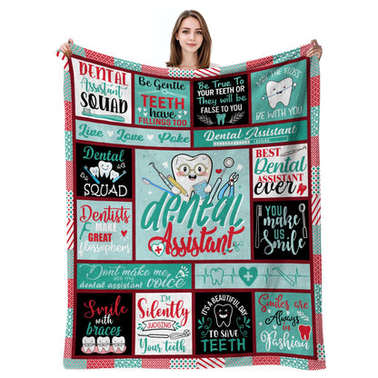 Dental Assistant Gifts,Gifts for Dental Assistants,Dental Assistant Gifts for Women,Dental Assistant Appreciation Gifts,Dental Assistant Week Gifts,Assistant Gifts Blanket 50"X60"