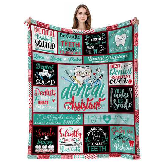 Dental Assistant Gifts,Gifts for Dental Assistants,Dental Assistant Gifts for Women,Dental Assistant Appreciation Gifts,Dental Assistant Week Gifts,Assistant Gifts Blanket 50"X60"
