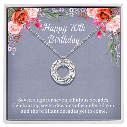 Birthday Gifts for Women, 30th 40th 50th 60th 70th 80th 90th Birthday Gifts for Women 925 Sterling Silver 3 4 5 6 7 8 9 Decades Birthday Gifts for Her Jewelry for Women