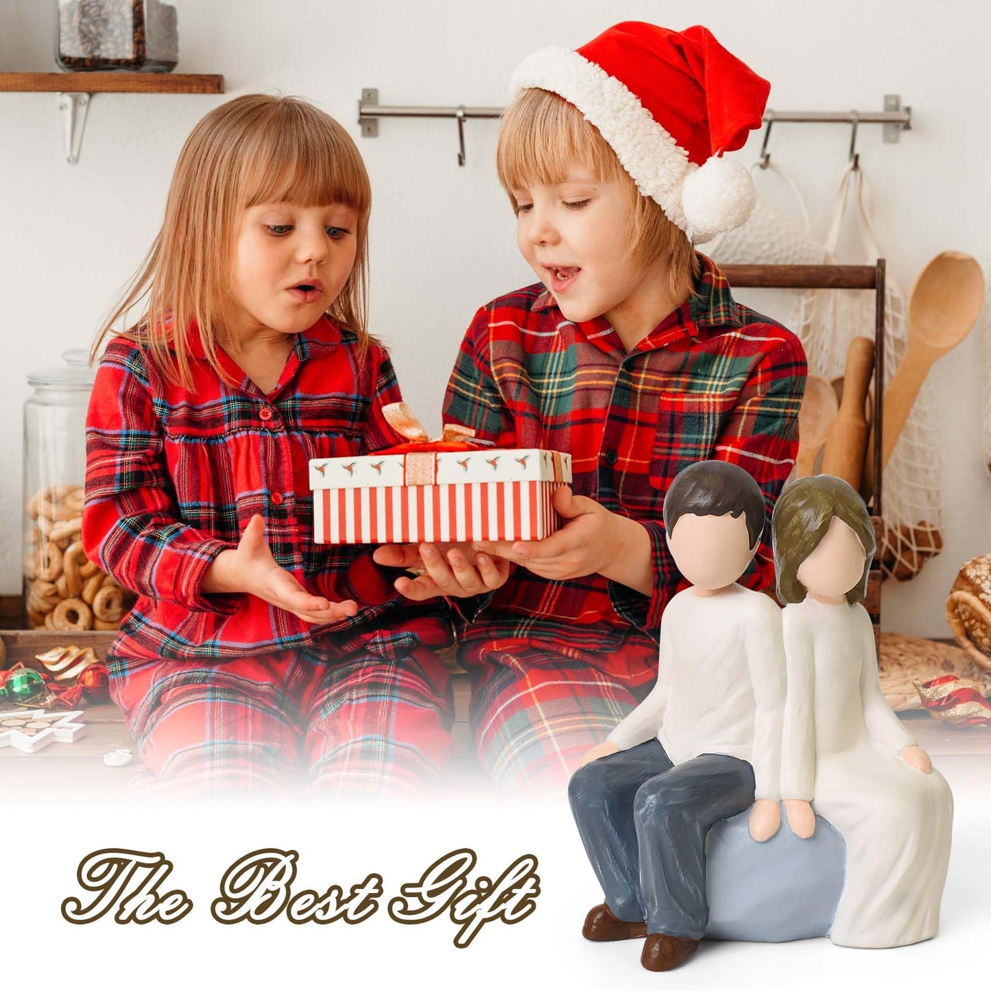 Brother and Sister Figurines, Gifts for Sister from Brother, Gift for Brothers from Sisters to Celebrate Unbreakable Bonds