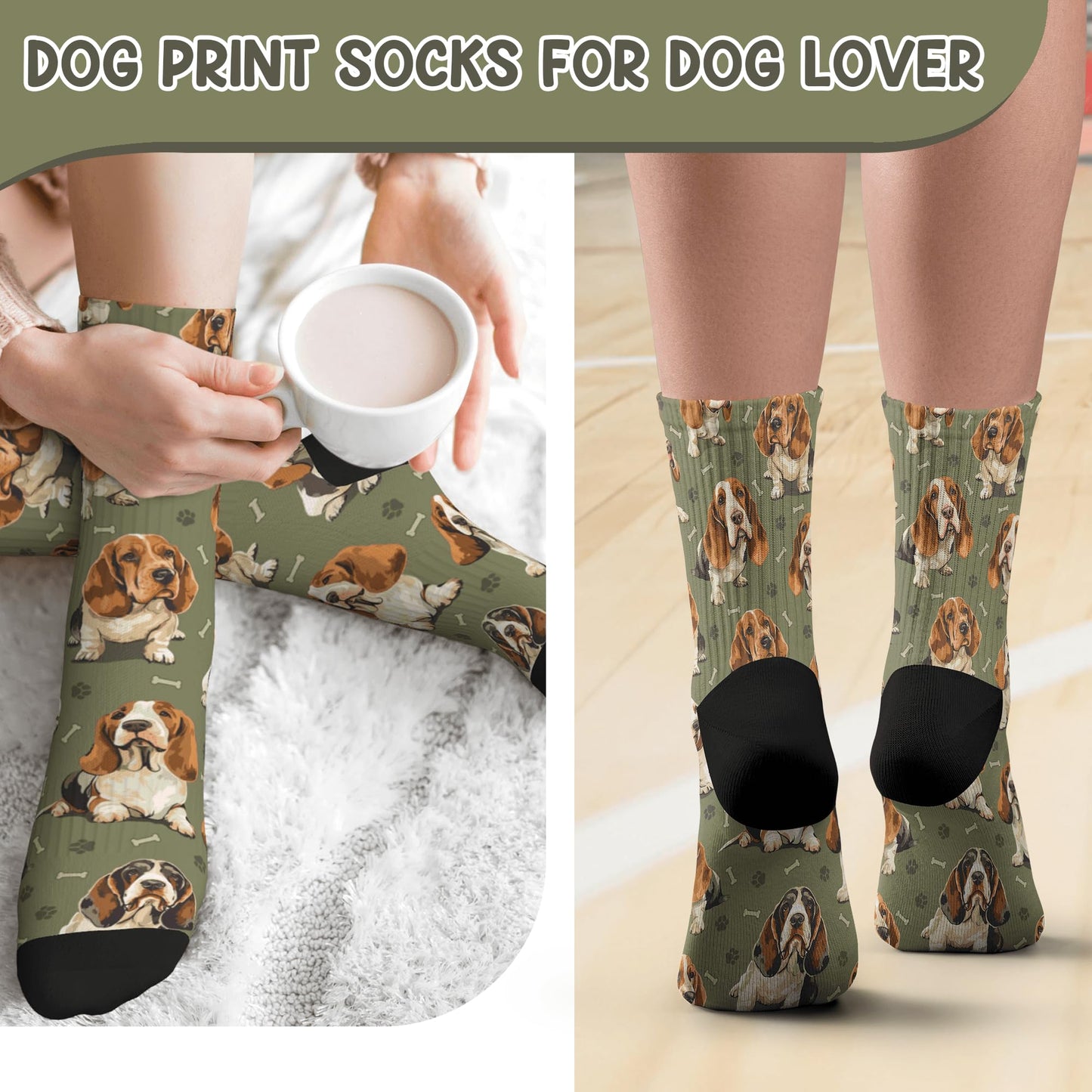 Dogs Socks for Women & Men, Novelty Gifts for Dog Lovers