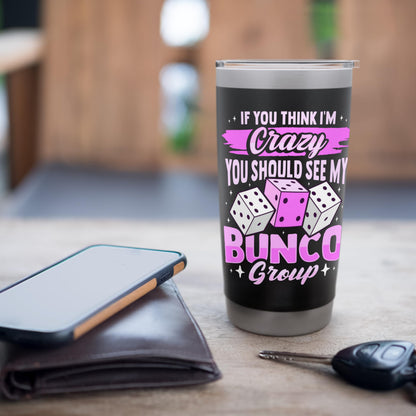 Bunco Game and Bunco Group Design for Bunco Babes Stainless Steel Insulated Tumbler