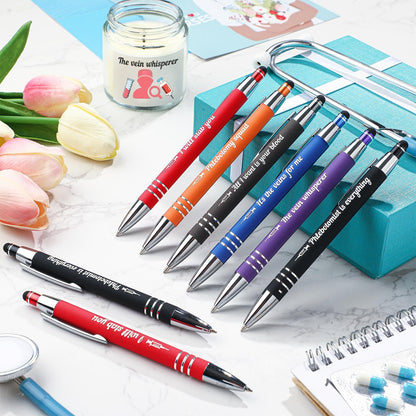 Sayglossy 12 Pcs Phlebotomist Gifts Phlebotomy Pens Bulk Phlebotomist Week Essentials Accessories Graduation Gifts for Nurse Friends Coworkers Nursing Staff Supplies