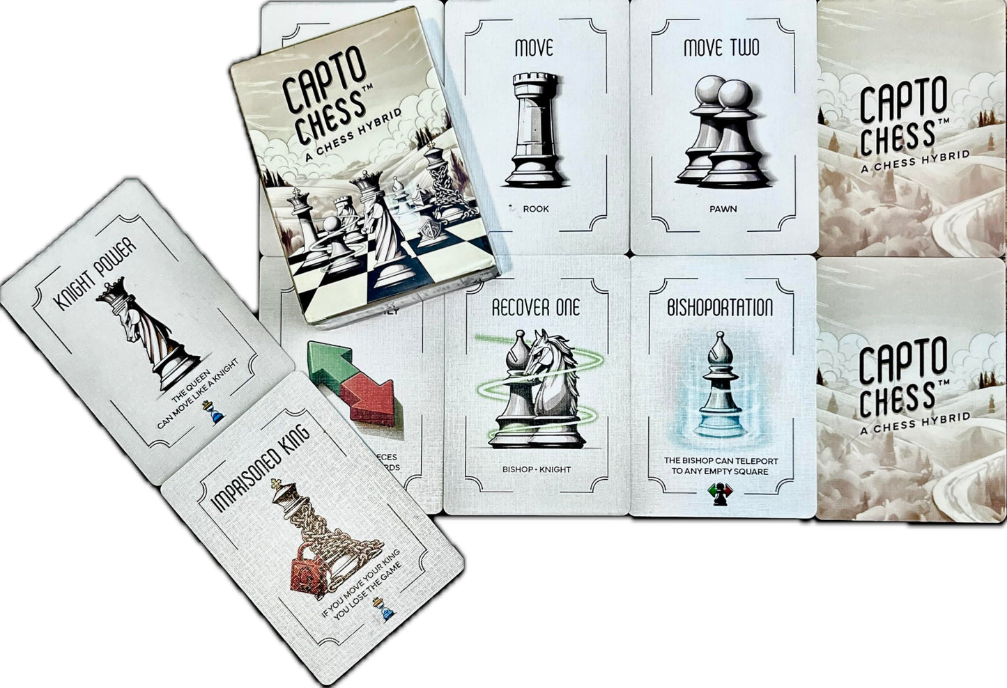 Cards Strategy Deck for Chess Sets | Fun Chess Variant Game & Gift for Chess Players
