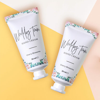 Pop Fizz Designs Bridesmaid Gifts- Wedding Team Hand Cream (6 pack)