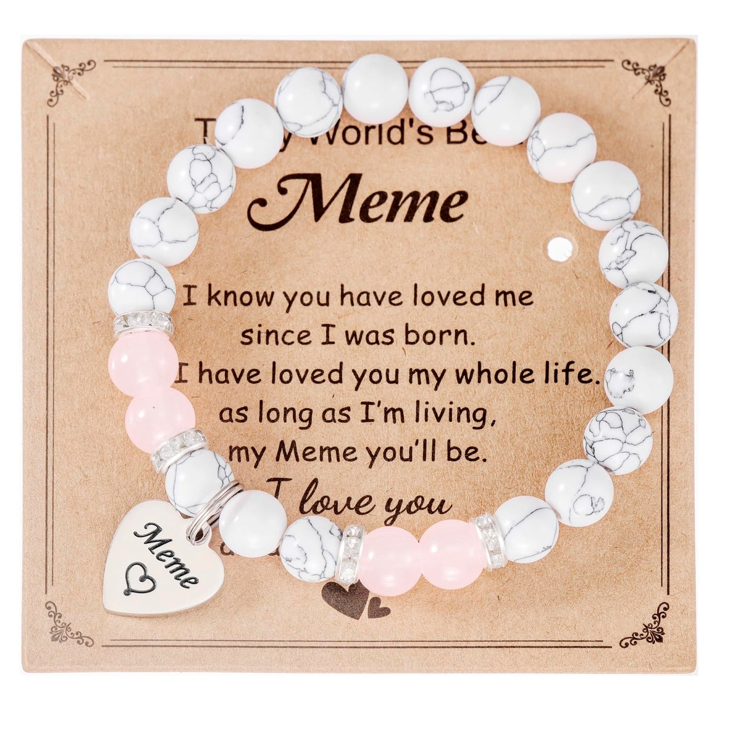 HUTIMY Meme Gift Grandma Women Birthday Best Mothers Day Funny Meme Bracelet