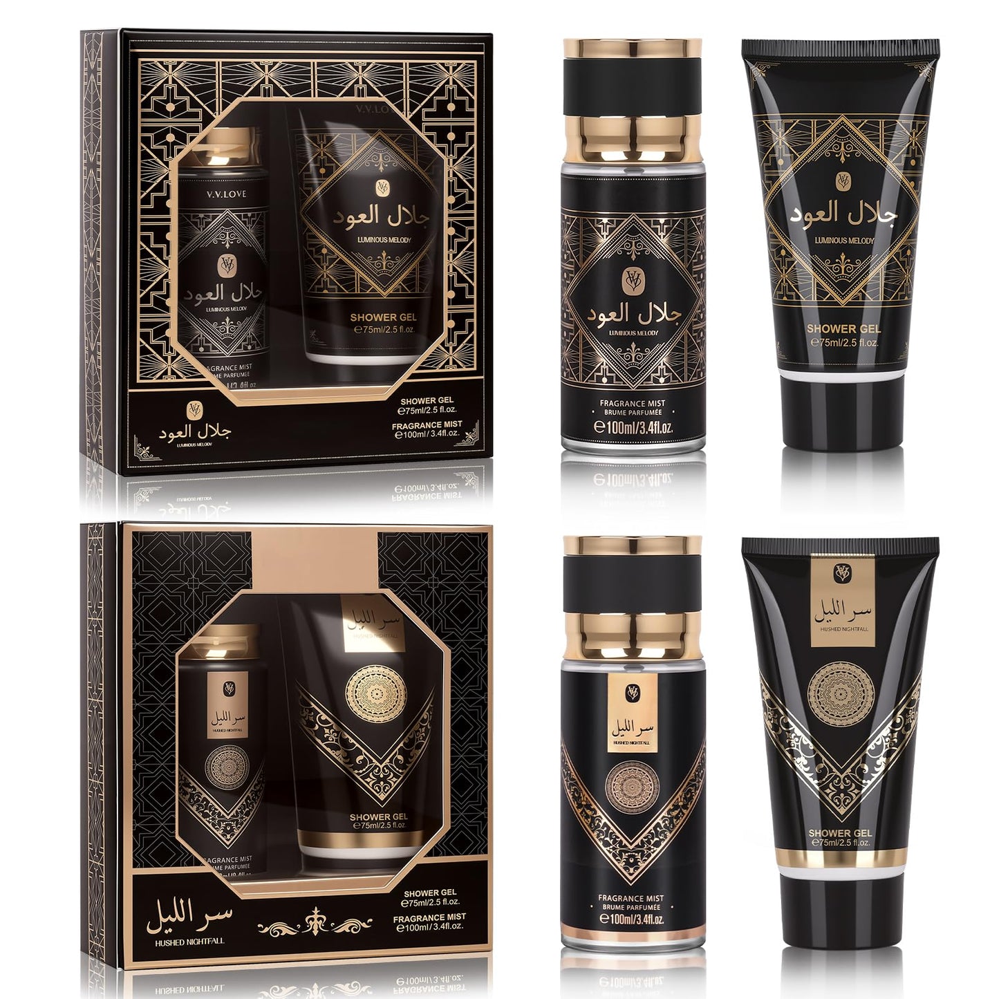 Gifts for Men,Bath Set with Woody Scented Spa Gifts, Christmas Birthday Self Skin Care Set for Men, Spa Gift Baskets for Him, 2 IN 1 Men's Spa Kit Gifts for Bath Spa（2 Sets）