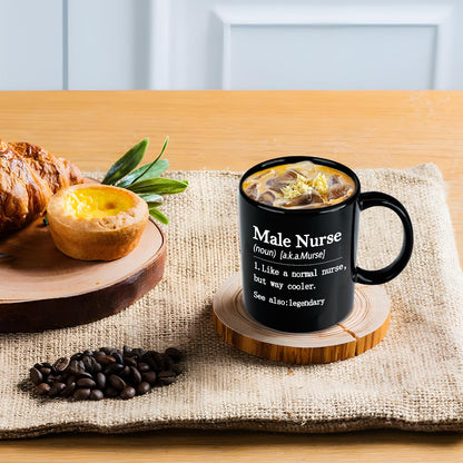 Nurses Gifts for Men Male, Like A Normal Nurse But Way Cooler Coffee Mug, Nurse Practitioner Nursing Student Nurses Week Gifts for Practitioner Graduate, 11 Oz