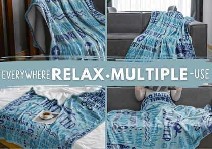 Huglanket Swimming Swimmer Gifts Blanket Throw - Gift for Women, Men, Teen Girls, Teammate, Coach - Just Keep, 50" x 65"