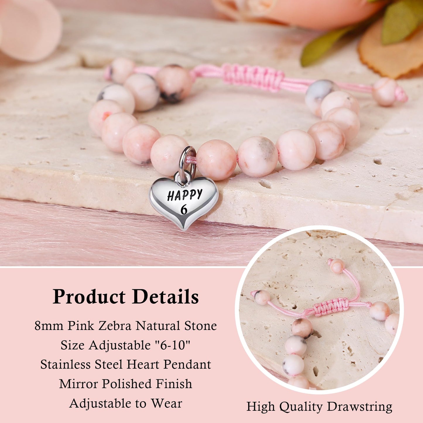 Sereney Birthday Gifts for Girls, Beaded Bracelets as 1/2 1 2 3 4 5 6 7 8 9 10 11 12 13 14 15 16 Year Old Birthday Gift, Adjustable Cross/Pearl Bracelet as Happy Birthday Gifts for Daughter