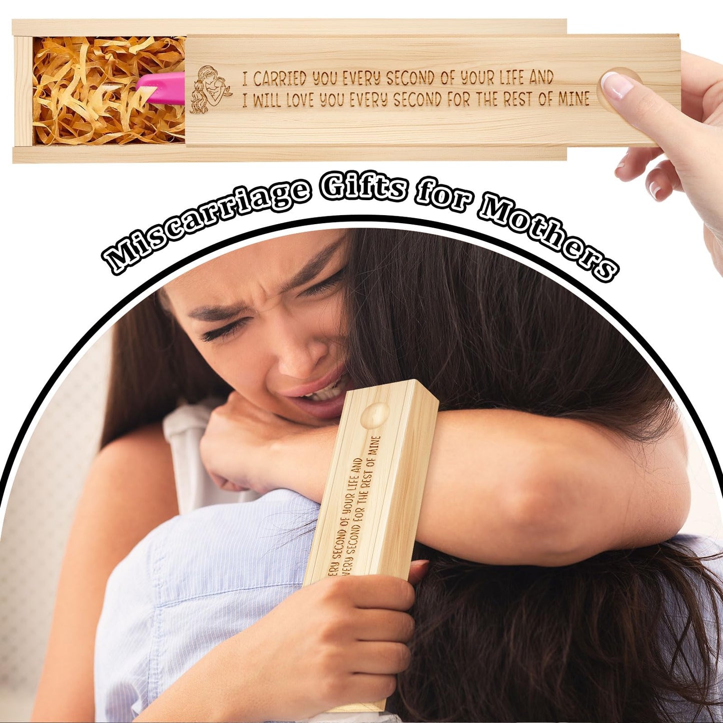 Miscarriage Gifts for Mothers,Pregnancy Test Keepsake Box, Gifts for Miscarriage,Sympathy Loss of Loved One Bereavement Gifts for Loss of Baby
