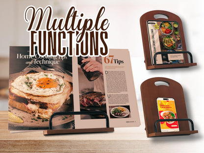 InnoBeta Mommom Gifts from Grandkids, Cookbook Stand for Kitchen Counter, Perfect Gifts for Mommom on Birthday, Adjustable Tablet Recipe Book Holder, Unique Kitchen & Home Decor