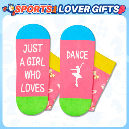 HAPPYPOP Novelty Socks for Teen Kids - Gifts for Gymnasts Cheerleaders Dancers Girls Preteen