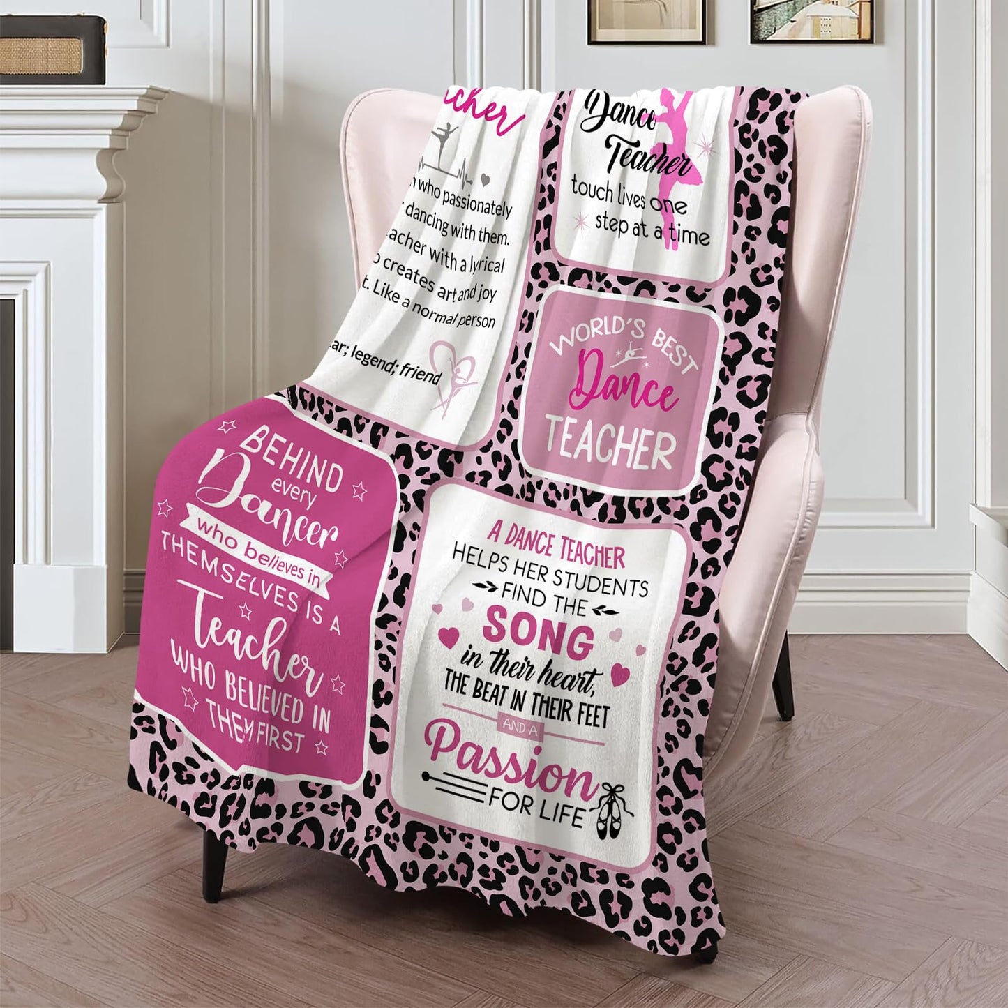 Dance Teacher Gifts for Women, Dance Teacher Appreciation Gifts from Student, Gift for Dances Teachers, Best Gift Ideas for Dances Teachers Blanket 50"X60"