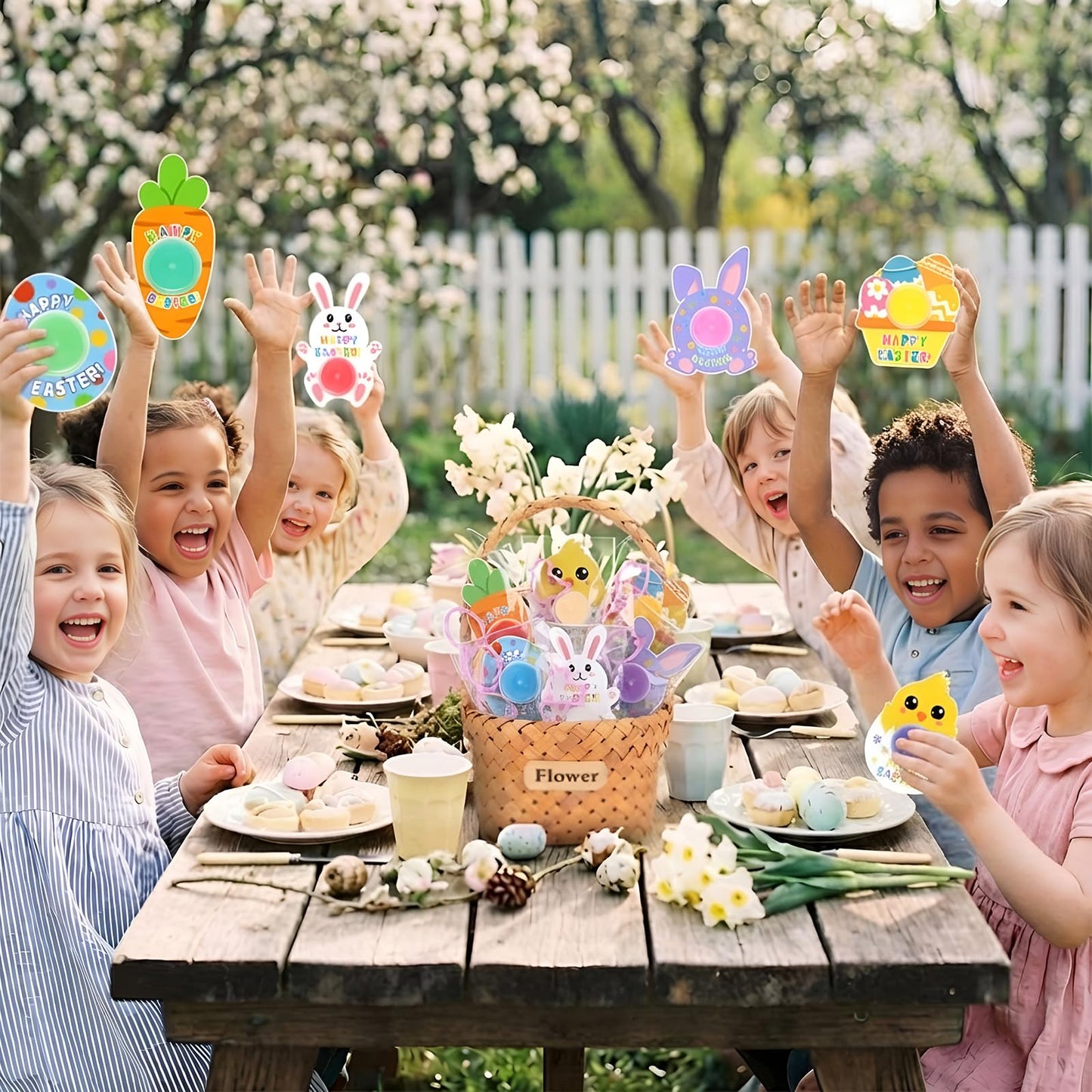 Tioncy 24 Pack Easter Classroom Gifts Bulk for Kids with Clay Molds Easter Basket Stuffers Air Dry Clay set with Mold Holiday Gifts for Classroom Party Favors