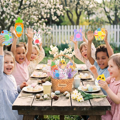 Tioncy 24 Pack Easter Classroom Gifts Bulk for Kids with Clay Molds Easter Basket Stuffers Air Dry Clay set with Mold Holiday Gifts for Classroom Party Favors