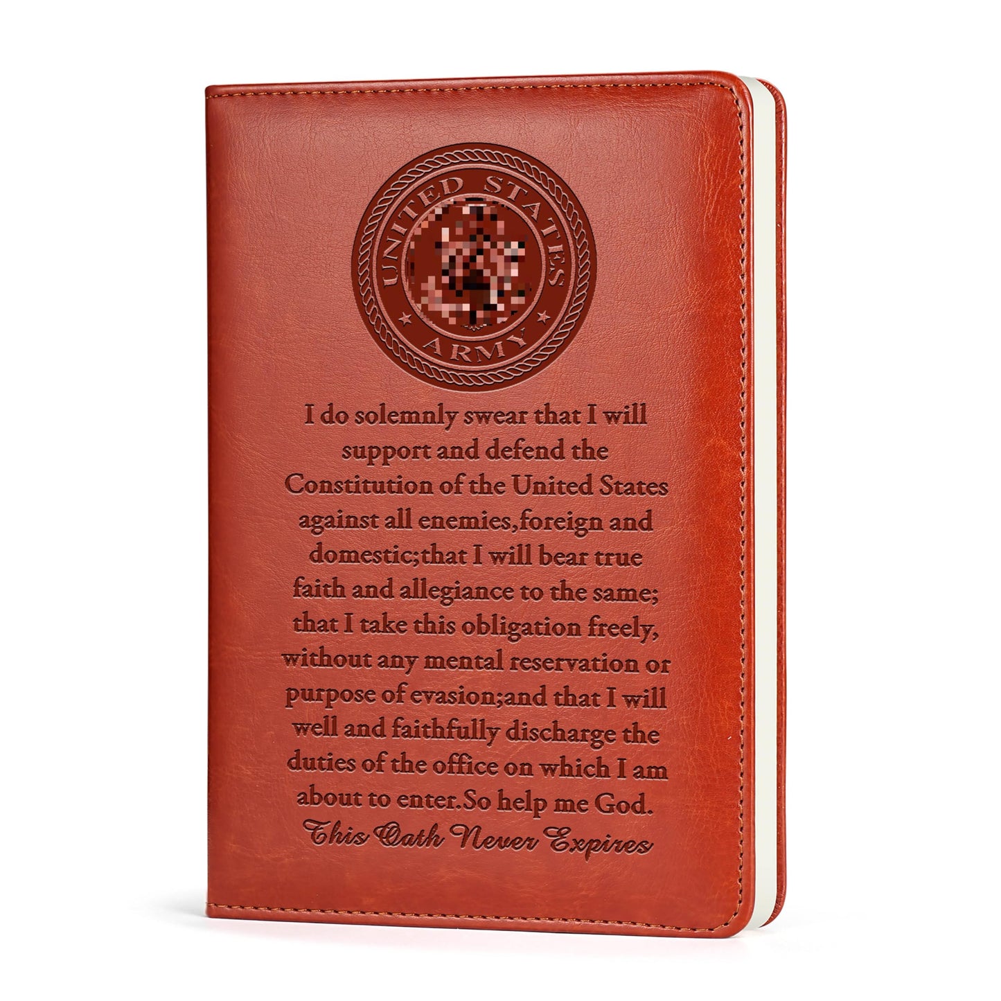 JOHSBYD A-rmy Gifts for Men A-rmy Leather Journal Notebook Military Deployment Gifts Army Graduation Gifts Retired Veteran Gift Military Gifts for Veteran Soldiers (Army-Journal)