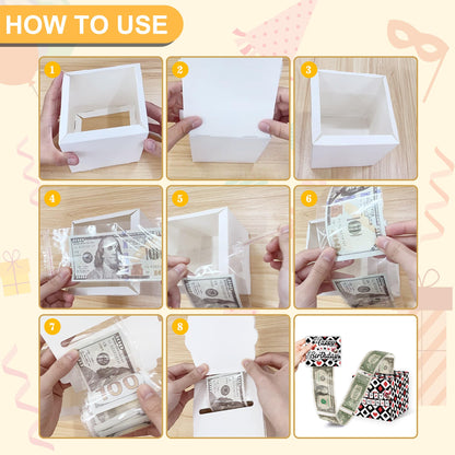 Casino Birthday Party Gifts, Poker Happy Birthday Money Gift Box, Las Vegas Money Gift Box for Cash, Casinos Party Decorations, Casino Poker Money Box, Casinos Theme Party Decorations for Man Women