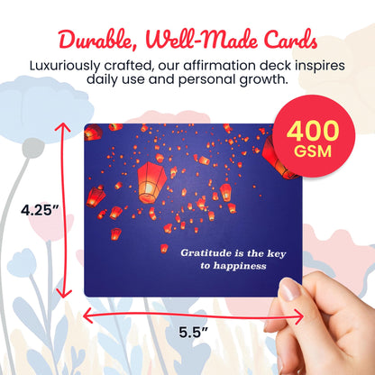 HALD Positive Affirmation Cards with Mindfulness Exercises, Inspirational Tools for Everyone, Motivational Items, Self Care Gifts for Women, Men & the Youth, 60 Transformative Affirmation Cards