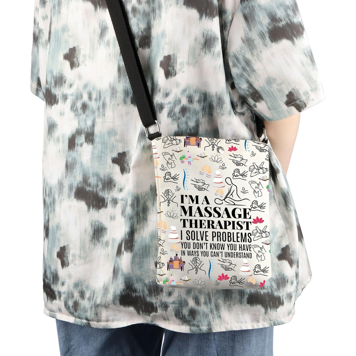WCGXKO Massage Therapist Appreciation Gift Massage Teacher Student Gift Massage Therapy Graduation Crossbody Body