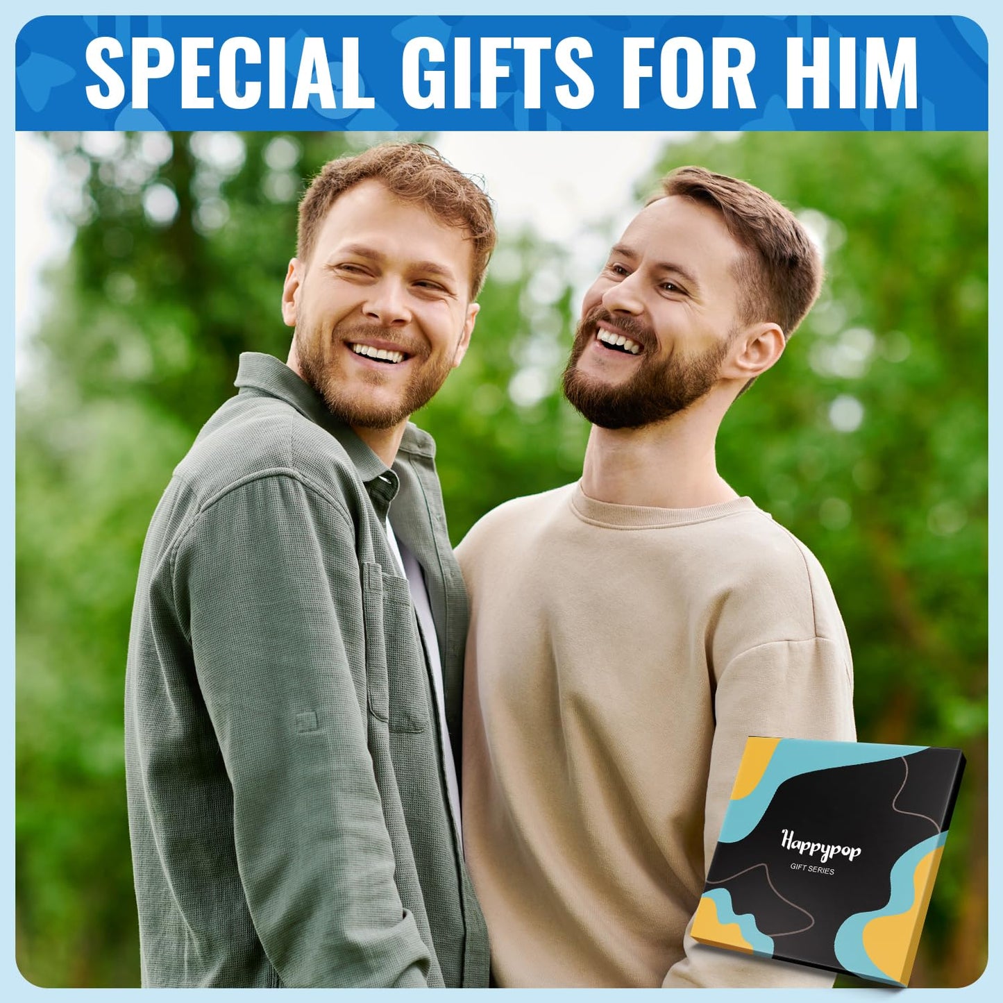 HAPPYPOP Novelty Family Gifts - Gifts for Big Bro Dad Uncle, Funny Socks for Him