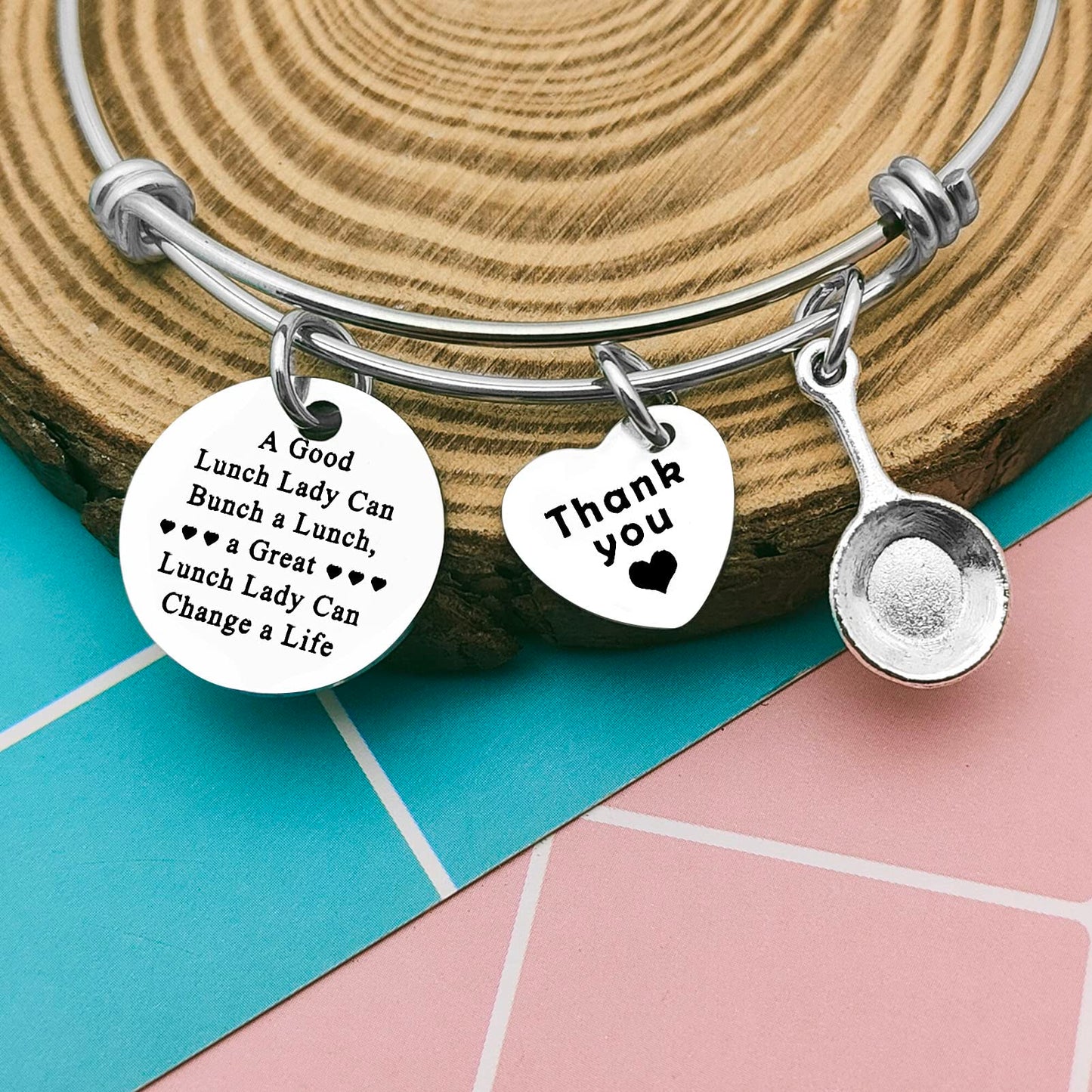 For Lunch Lady Gift Lunch Lady Bracelet Gifts for School Lunch workers Gift for Lunch Lady Cooker Cafeteria Crew Gift Bracelet for Cafeteria Worker Appreciation Gift Thank You Gift for Lunch Lady
