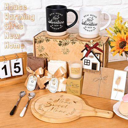 YHRJWN 13 Pcs House Warming Gifts New Home, Housewarming Gifts New Home, Closing Tokens for House Buyers, House Warming Gift for Women Men Friends, Housewarming Gift Box