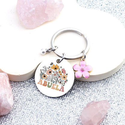 Abuela Gifts for Grandma Keychain Abuelos Birthday Gifts for Women Best Abuelita Mother's Day Christmas Gift for Abuela