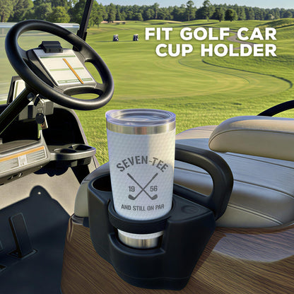 Golf Birthday Gifts for Men - Seven-Tee and Still on Par 70th Birthday Tumbler, Gift for 70 Year Old Man, 70th Bday Golf Gifts, Father Day, Christmas Gift for 70 Year Old Man, Dad, Grandpa
