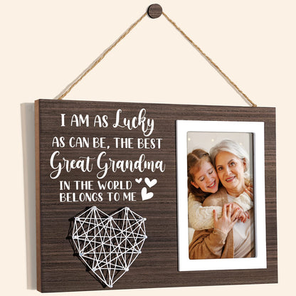 Great Grandma Mothers Day Gifts Picture Frame, Birthday Gifts for Great Grandma from Grandchildren, Best Great-Grandmother Gift Photo Frame Great-Grandmother Christmas Thanksgiving Gift - 4x6 Photo