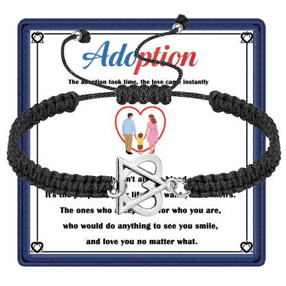 Adoption Symbol Charm Bracelet, Adoption Gifts for Adoptive Parents, Adoptive Mom Jewelry, Foster Parent Thank You Gift