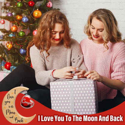 Cousin Gifts for Women Cousin Birthday Gift for New Cousin Sister Mothers Day Thanksgiving Christmas Valentines Day Gift for Cousin Female Keepsake Moon Table Sign