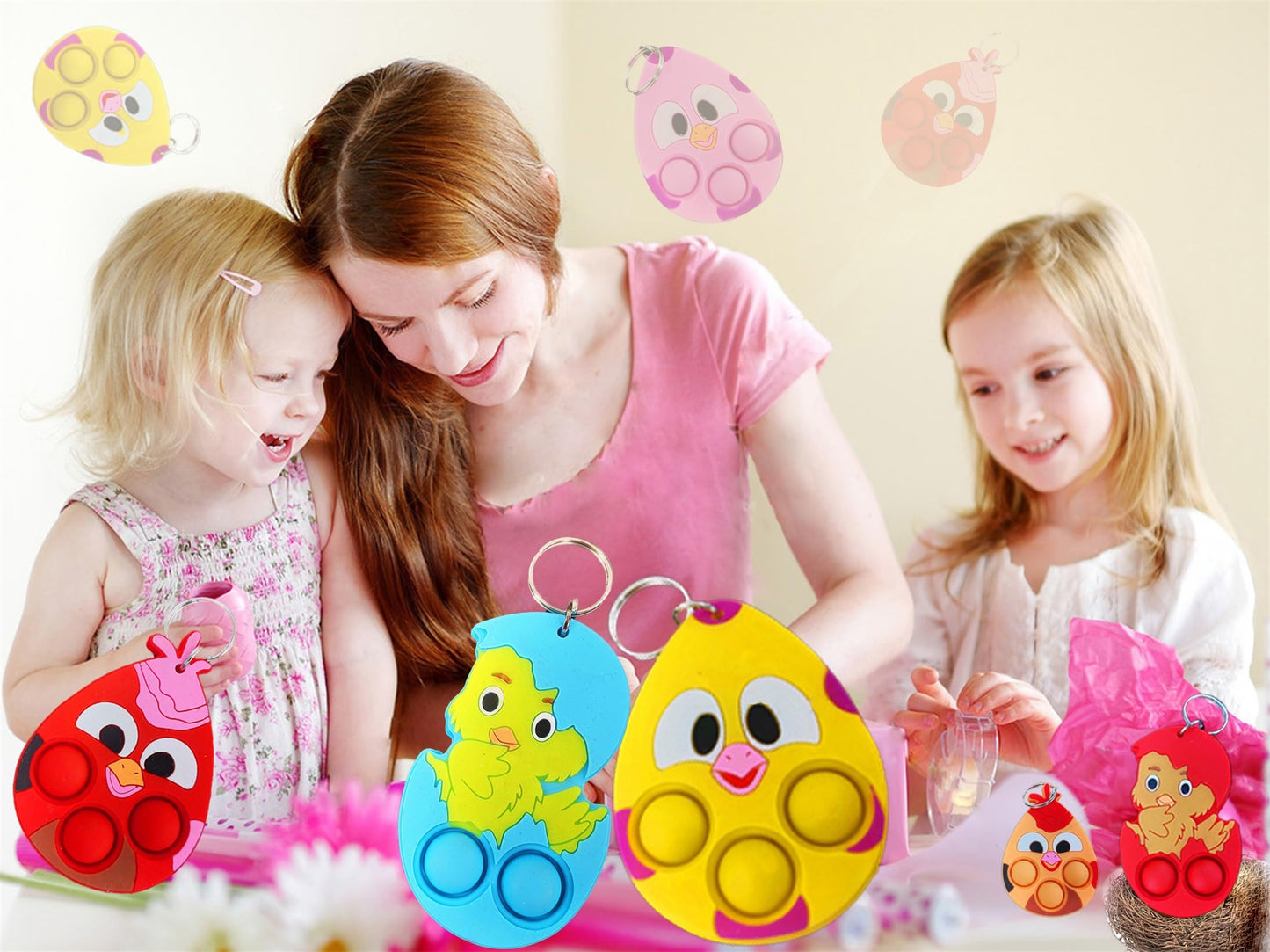 30 Pcs Bulk Born Egg Mini Pop for Adult and Kids,Small Easter Rabbit Party Favors and Classroom Student Gifts