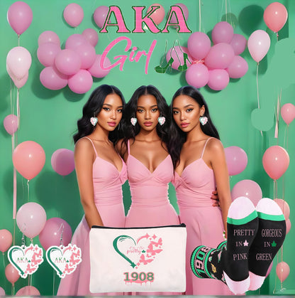 AKA Gifts for Women, 3pcs Gift Set for AKA Lovers, Presents With Funny Novelty Socks, Ideal Gift for Friends,Sister
