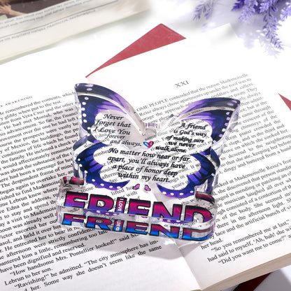 Friendship Gifts for Women, Best Friend Birthday Gifts for Women, Butterfly Gift for Friends BFF Bestie Bestfriend, Small Gifts for Female Friend Ideas, Friends Decorative Signs Plaques