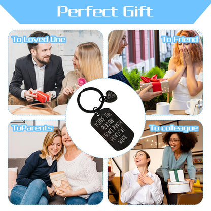 Ouligay Funny Coworker Gifts for Women Men, Gift for Best Friend, Friendship Keychain, Appreciation Gifts for Coworker