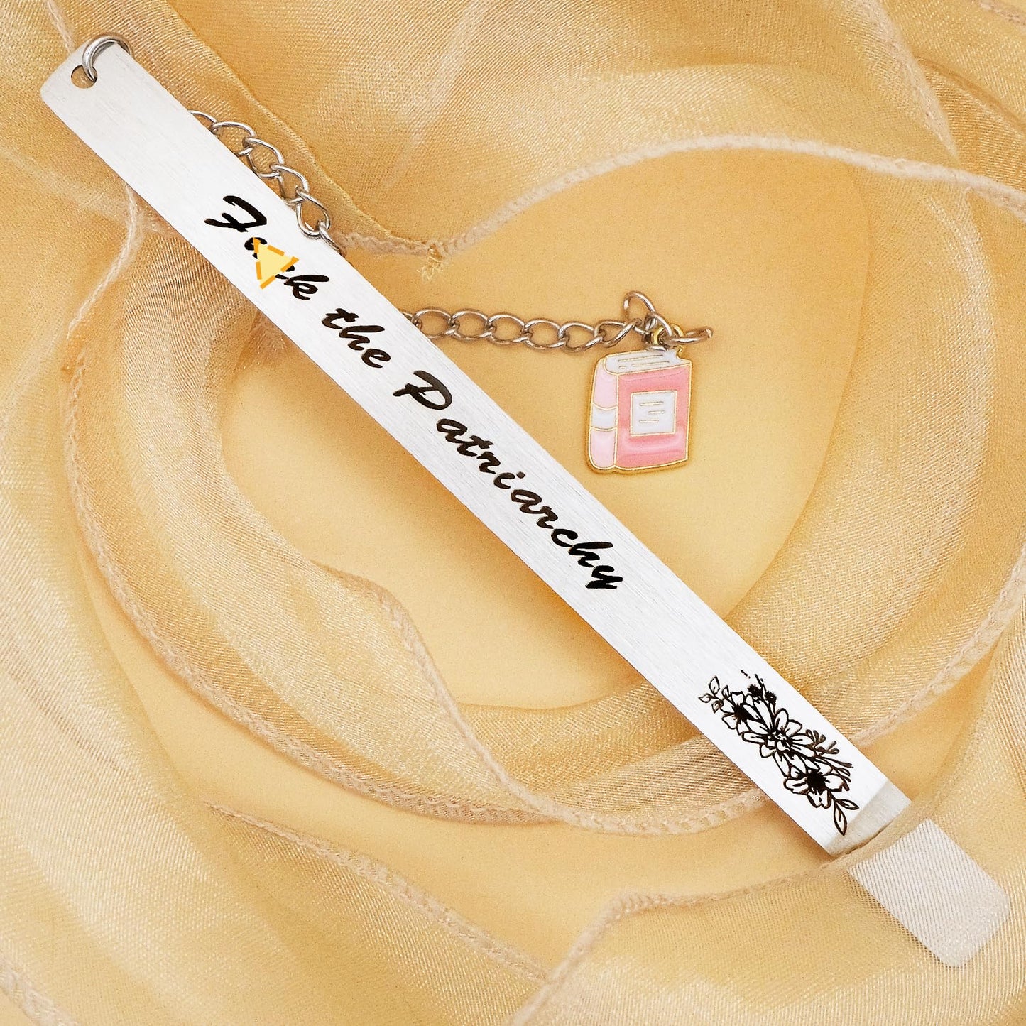 Feminist Gifts Bookmark for Women Girl Women's Rights Activist Inspirational Girls Power F the Patriarchy Gift for Sisters Female Friends Bookish Birthday Christmas Stocking Stuffers Keepsake