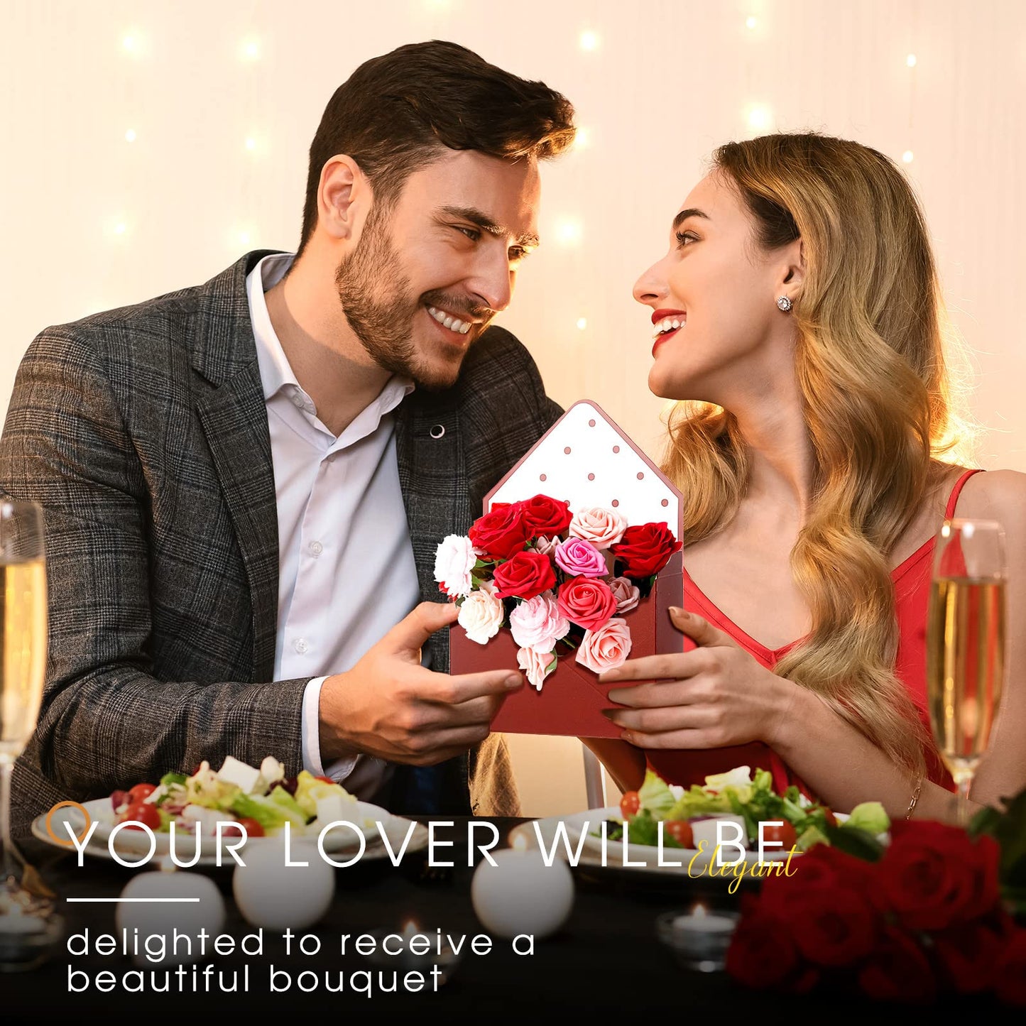 Geyee 16 Pcs Mother's Day Florist Bouquet Envelope Boxes Flower Bouquet Packaging Gift Paper Boxes Gift Wrapping Envelope Box Flower Bags for Graduation Valentines Wedding Party