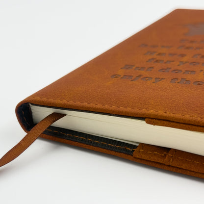 Army Gifts for Men Soldier A5 Leather Refillable Journal Notebook 200 Lined Pages with Pen Military Deployment Religious Graduation Gift for Soldier