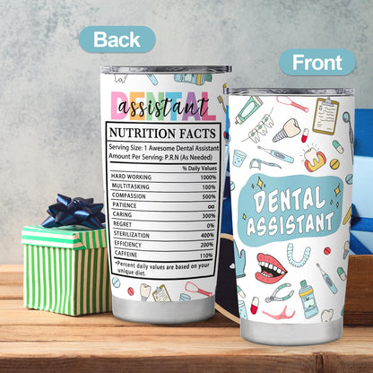 Dental Assistant Appreciation Gifts for Women,Dental Assistant Week Gifts,Travel Coffee Tumbler Mug Cup 20oz