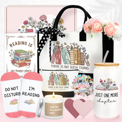Book Lovers Gifts for Women Bookish Gifts for Book Lovers Women Books Accessories for Reading Lover Books Club Gift for Reader Cool Bookish Themed Items Set Bookworm Stuff Presents for Librarian, Girl