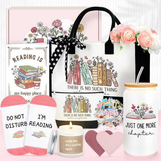 Book Lovers Gifts for Women Bookish Gifts for Book Lovers Women Books Accessories for Reading Lover Books Club Gift for Reader Cool Bookish Themed Items Set Bookworm Stuff Presents for Librarian, Girl