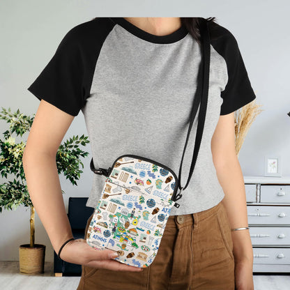 Greek Theme Travel Gift Greece Trip Crossbody Bag Greece Honeymoon Gift
