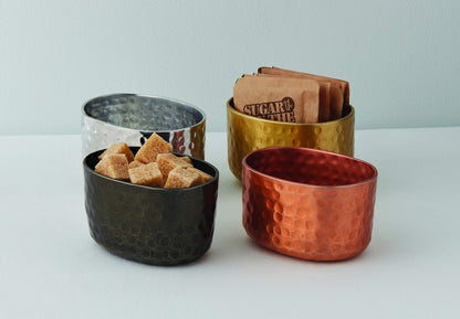 American Metalcraft ASPC Hammered Aluminum Sugar Packet Holder, Copper, 6-Ounces
