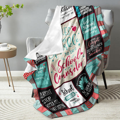 School Counselor Appreciation Gifts, Counselors Gift for Women Blanket 60"x 50", Gifts for School Counselors, Counselor Birthday Presents, Guidance Counselors Presents