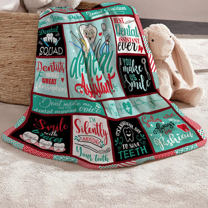 Dental Assistant Gifts,Gifts for Dental Assistants,Dental Assistant Gifts for Women,Dental Assistant Appreciation Gifts,Dental Assistant Week Gifts,Assistant Gifts Blanket 50"X60"