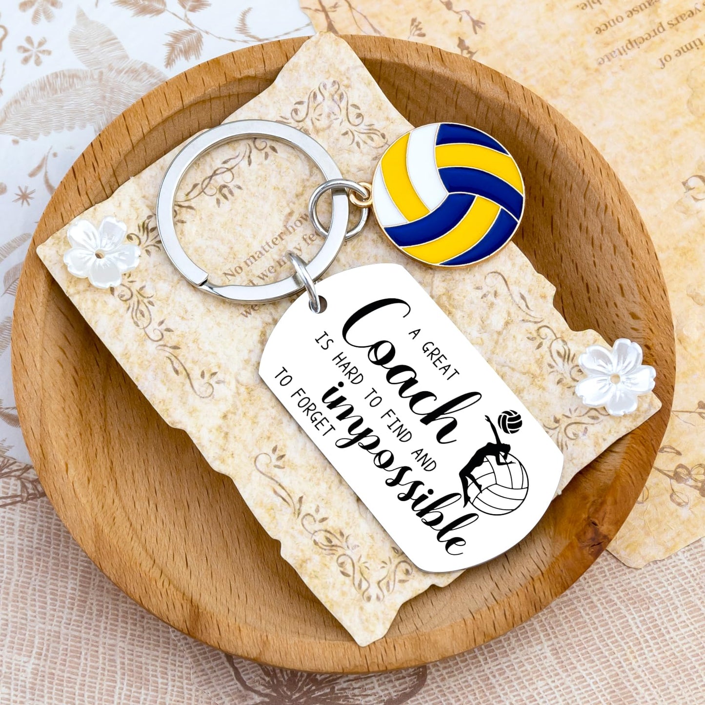 Coach Keychain Coach Gifts for Men Women Thank You Appreciation Gift for Coaches Volleyball Football Seccor