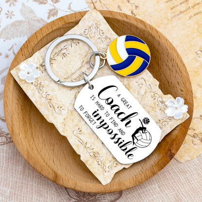 Coach Keychain Coach Gifts for Men Women Thank You Appreciation Gift for Coaches Volleyball Football Seccor